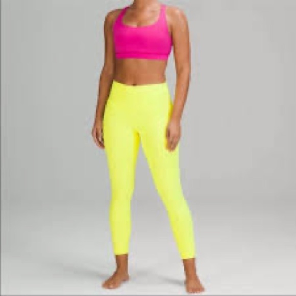 Lululemon yellow high rise luxtreme. Size 4.